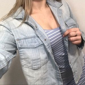 Faux Jean Jacket